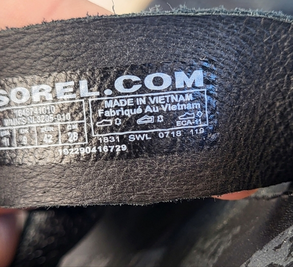 Sorel Womens Ella Black Woven Slide Sandals Size 11 - Picture 9 of 9